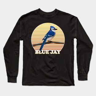 Blue Jay Bird Watching Birding Ornithologist Gift Long Sleeve T-Shirt